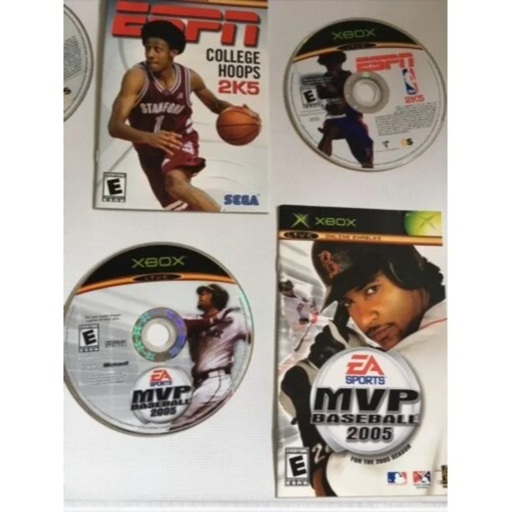 Microsoft XBOX 2K5 2k6 NCAA NBA Games Lot No Original Cases Untested